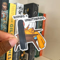 Booked & Unbothered Sticker | Bookish Black Girl Sticker