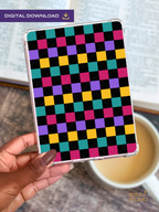 90s Nostalgia Checkers | Printable Kindle Insert