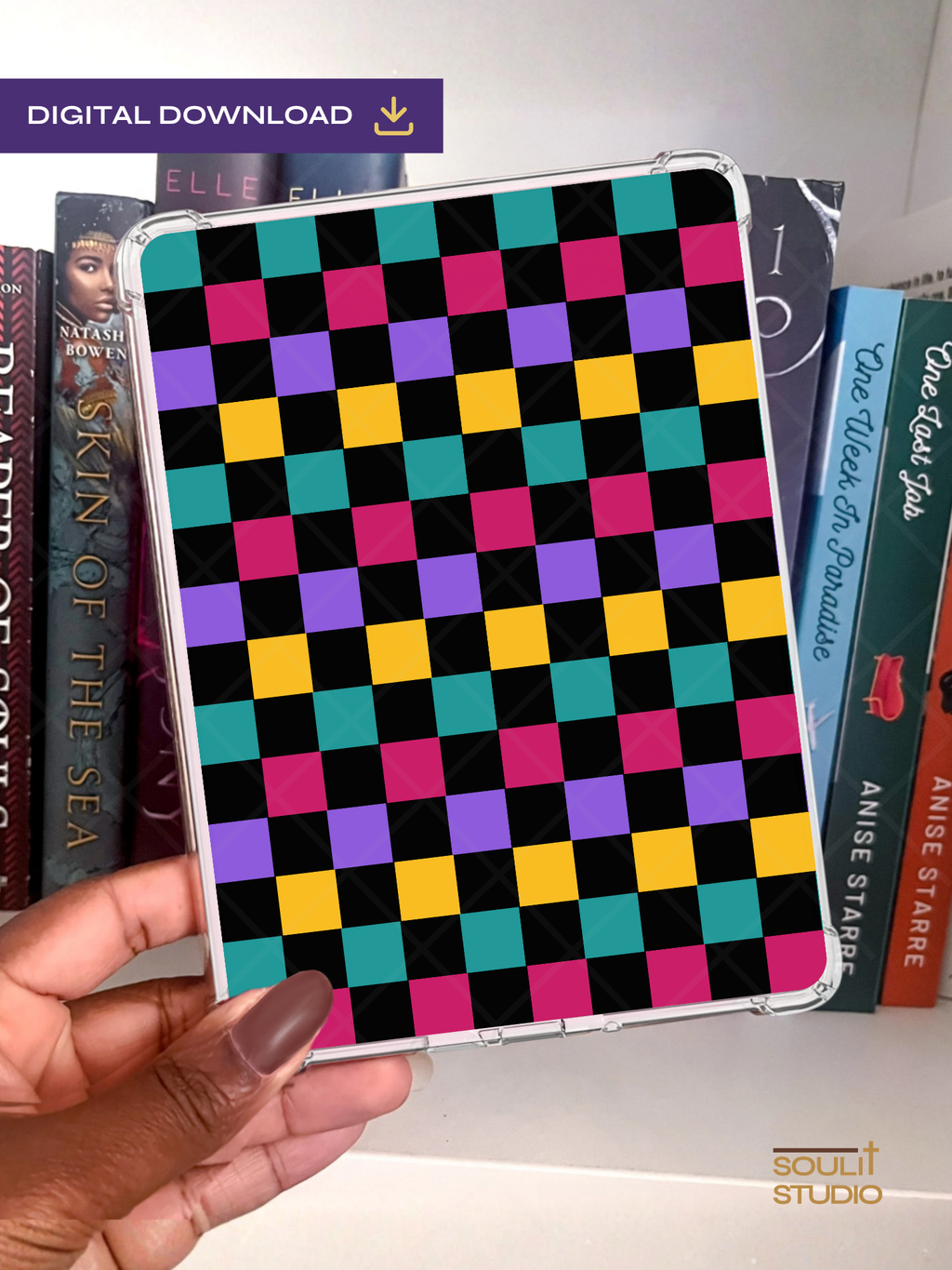 90s Nostalgia Checkers | Printable Kindle Insert