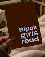 Black Girls Read - Chocolate & Baby Blue | Printable Kindle Insert