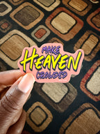 Make Heaven Crowded Sticker | Hand Lettered Christian Sticker