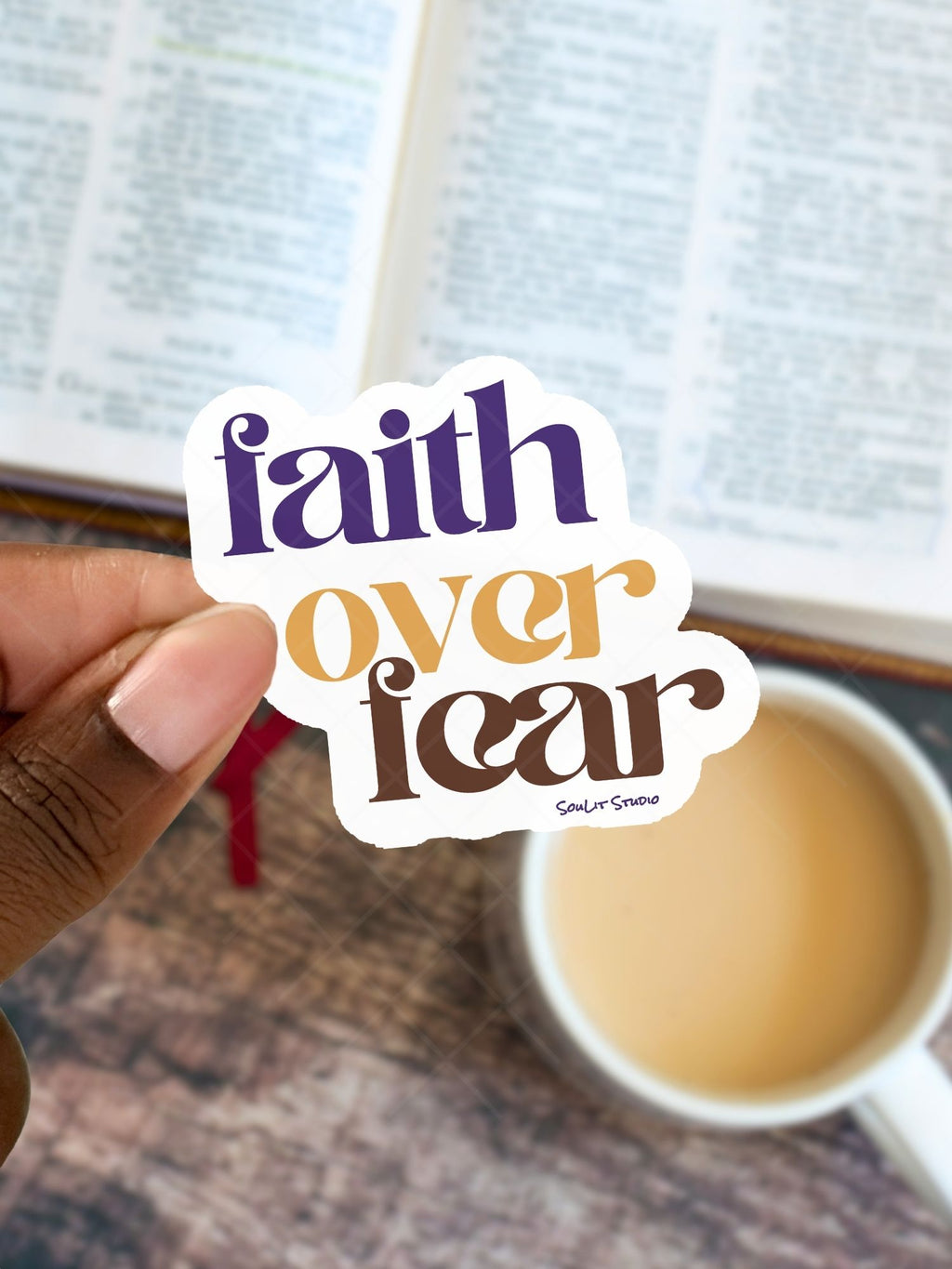 Faith Over Fear Sticker | Christian Sticker