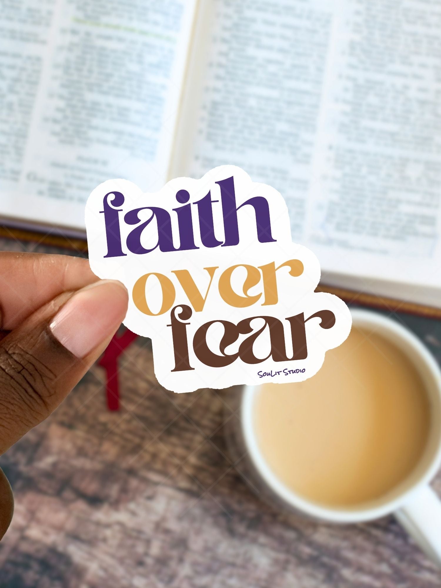 Faith Over Fear Sticker | Christian Sticker