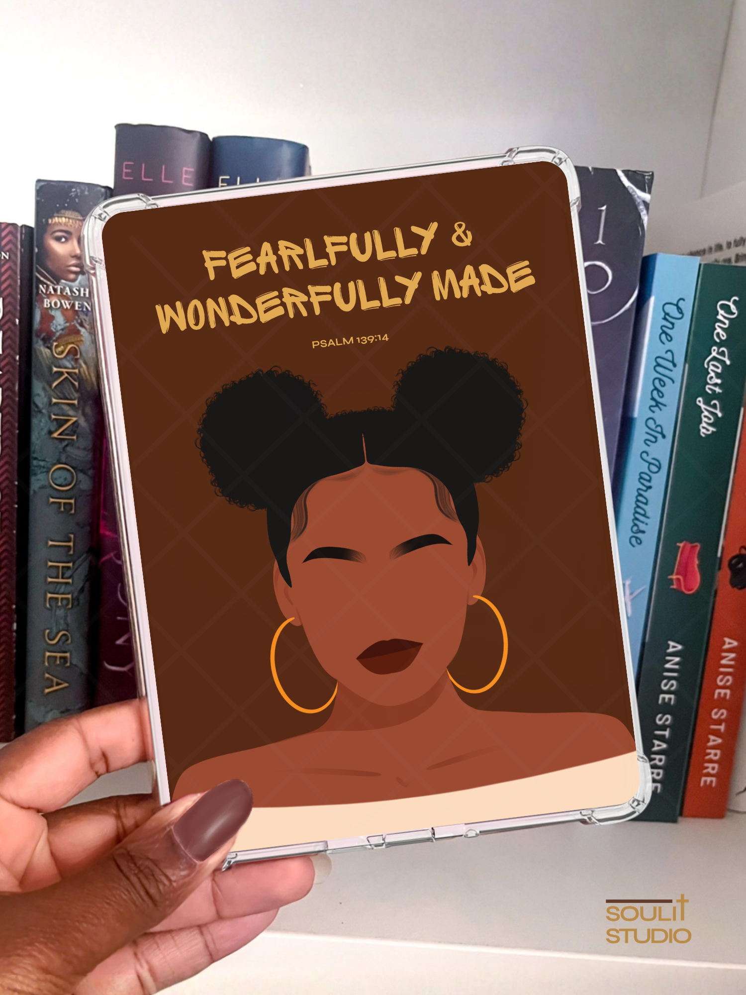 Fearfully and Wonderfully Made E-Reader Insert - Chocolate Edition | Black Girl Christian Kindle Insert