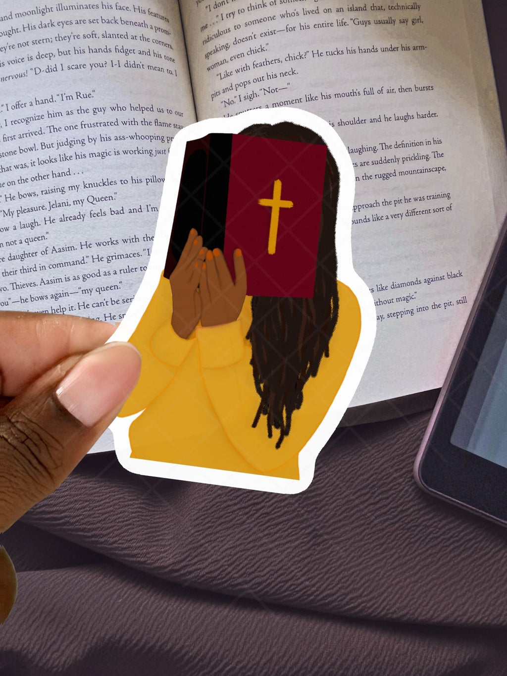 Girl, Read Your Bible Sticker | Black Girl Christian Sticker