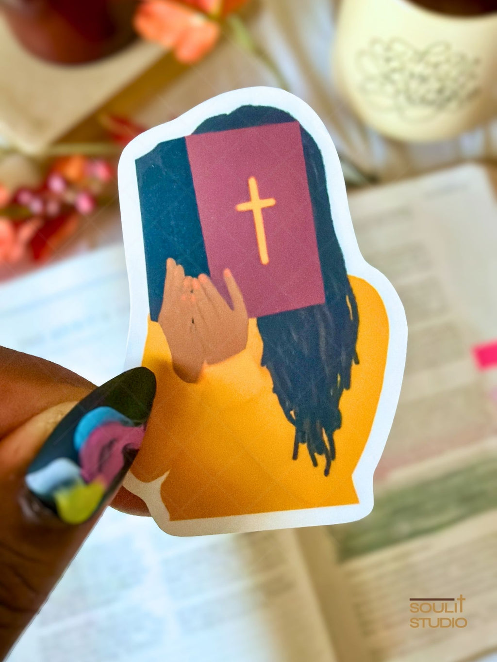 Girl, Read Your Bible Sticker | Black Girl Christian Sticker